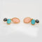 Boucles d'oreilles Tiffany & Co - Boucles d'oreilles Paloma Picasso en or jaune, corail et turquoise 58 Facettes G13710