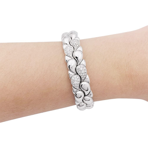 Bracelet Bracelet Chopard "Casmir" or blanc, diamants. 58 Facettes 33827