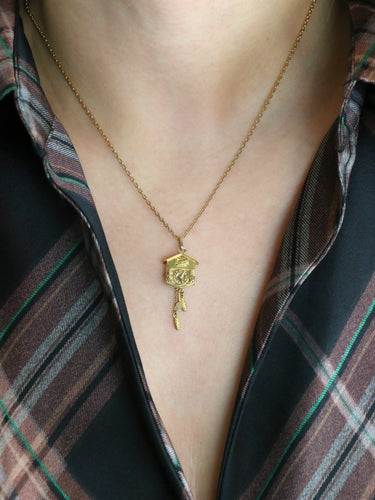 Pendentif Pendentif Charms vintage coucou or jaune 58 Facettes 1128.6