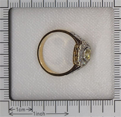 Bague 55 Lemonade Love : la bague de fiançailles en diamant jaune qui symbolise les doux tournants de la vie 58 Facettes 23081-0049