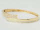 Bracelet Bracelet Jonc plat ouvrant or jaune et diamants 58 Facettes 33362