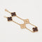 Bracelet VAN CLEEF & ARPELS - Bracelet Vintage Alhambra 5 motifs Bois d'amourette Letterwood LIMITED EDITION 58 Facettes vca-alh-brclt-ltrwd-rg