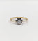 Bague 51 Bague solitaire art deco or 18k diamant de 0,15 carats 58 Facettes A05975