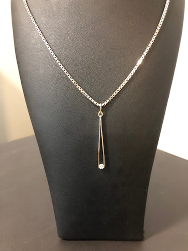 Pendentif Pendentif brucelle or blanc et diamant 58 Facettes