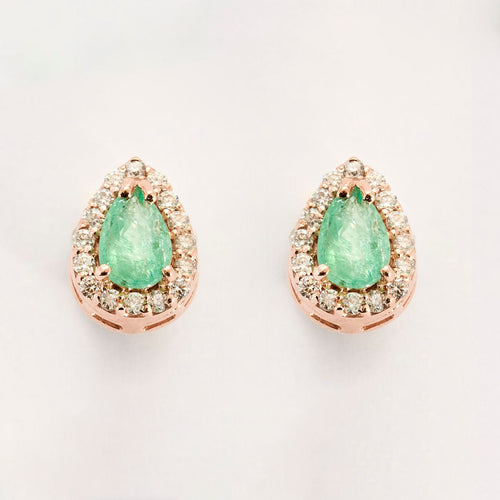 Boucles d'oreilles Boucles d'oreilles émeraudes diamants 58 Facettes