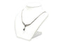 Collier Collier contemporain serti de saphirs et diamants taille brillant en or blanc 18k 58 Facettes 23106
