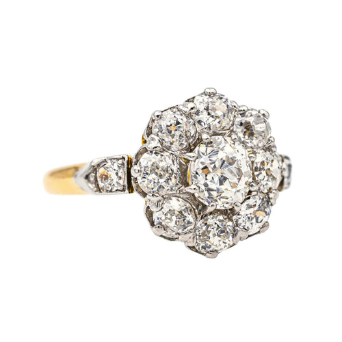 Bague 55 Bague Marguerite Or jaune, Platine Diamant 58 Facettes 3358946CN