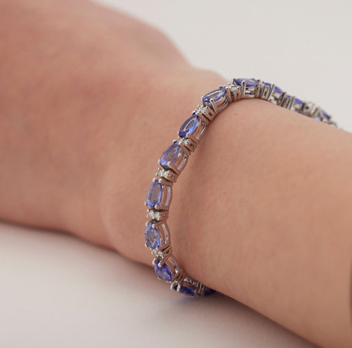 Bracelet Bracelet Tanzanites 58 Facettes
