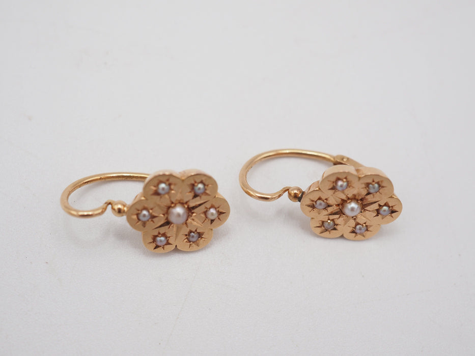 Boucles d'oreilles Boucles d'oreilles Art Déco perle 58 Facettes