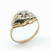 Bague 54.5 Bague or jaune, or blanc, diamant 58 Facettes