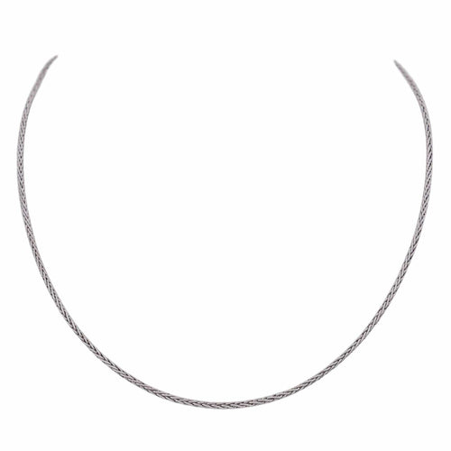 Collier Collier Maille palmier Or blanc 58 Facettes 3528937RV