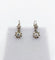 Boucles d'oreilles Dormeuses Art Déco or blanc, diamants taille brillants 58 Facettes A05861