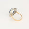 Bague 56 Bague 2 ors saphir 5.54cts diamants 58 Facettes