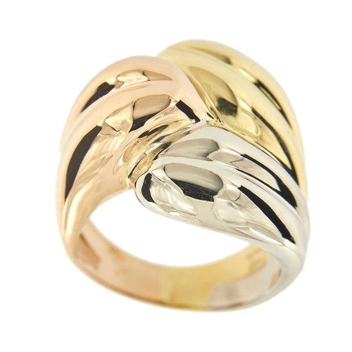 Bague Anello 3 ori a fascia 58 Facettes 28296