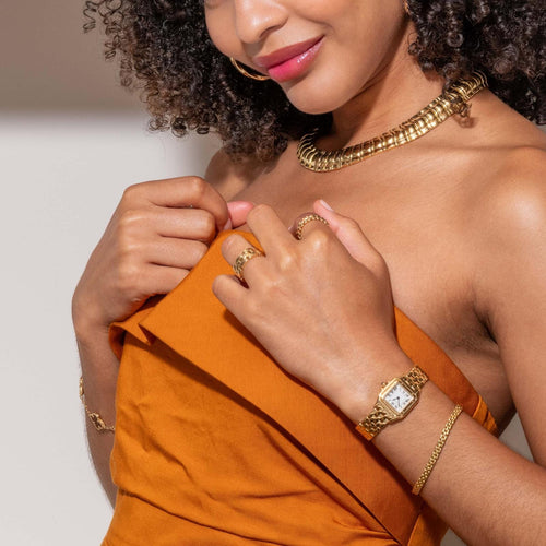 Bague 54 Cartier Bague Maillon Panthère Or jaune 58 Facettes 4342790RV