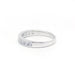 Bague 46 Demi alliance platine diamants 58 Facettes 180076R