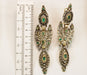 Boucles d'oreilles Boucles d'oreilles antiques en or jaune émeraude et diamant 58 Facettes 7616