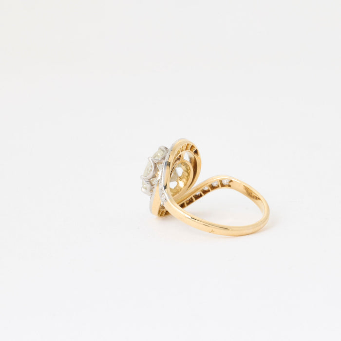 2.04ct Diamond Swirl Ring