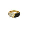 VAN CLEEF & ARPELS - Ring i gult guld, Platina, onyx och diamanter. 