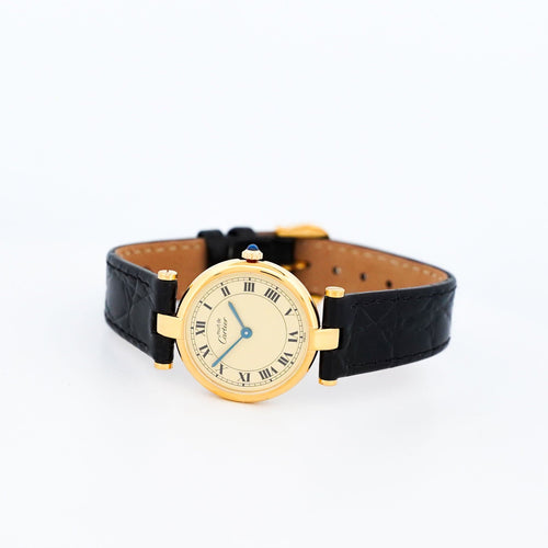 Bracelet CARTIER - Must Vendôme - Lemon roman dial - SM 58 Facettes