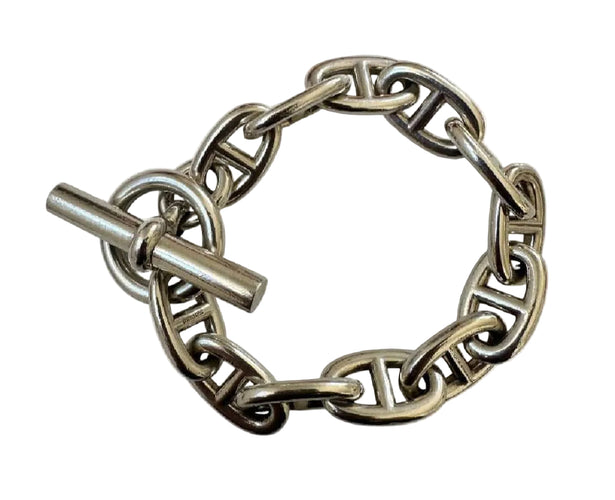 Bracelet HERMÈS - Bracelet Chaîne d’Ancre 11 maillons 58 Facettes