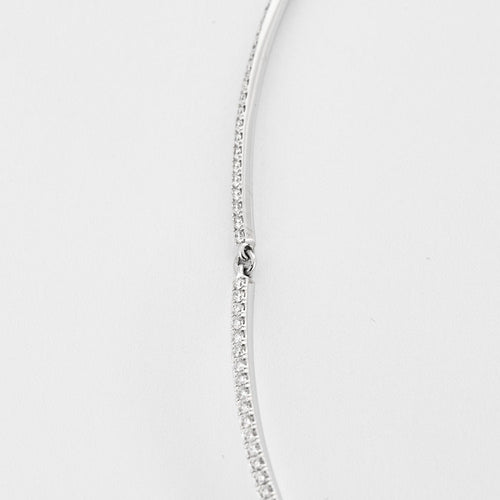 Collier Collier MESSIKA model "Sofia" en or blanc et diamants. 58 Facettes
