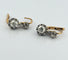 Boucles d'oreilles Dormeuses ancienne en or et diamants 58 Facettes