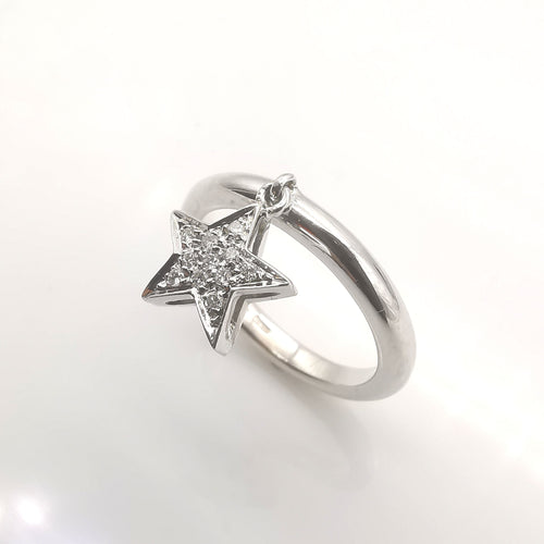 Bague 53 Bague en or blanc 18 carats & diamants 58 Facettes