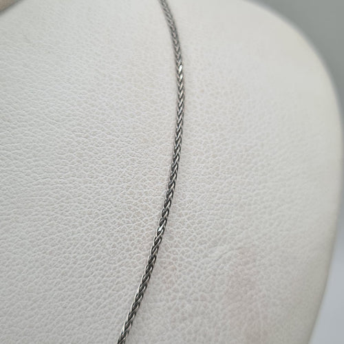 Collier Chaine or blanc 58 Facettes