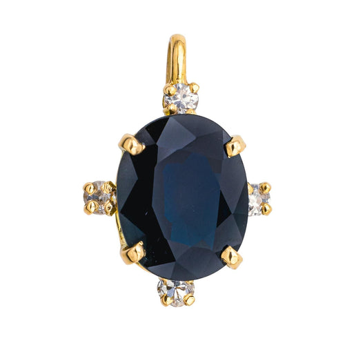 Pendentif Pendentif Or jaune Saphir, Diamant 58 Facettes 4049093CN