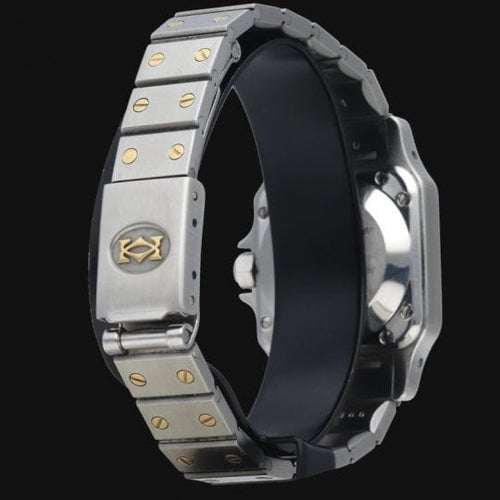 Montre Cartier Montre Santos Dame Or Jaune 18K Et Acier 58 Facettes MT42477