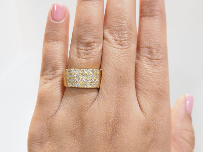 Bague 58 Bague ruban en or jaune et diamants 58 Facettes 33459