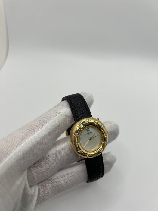 Montre CHAUMET - Anneau or jaune diamants Modèle Unique 58 Facettes