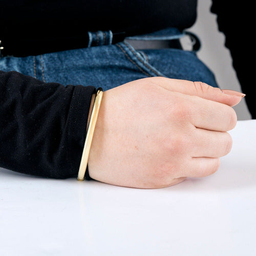 Bracelet Jonc ouvrant or jaune 58 Facettes CLA0354