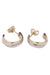 Boucles d'oreilles Demi-créoles deux ors 58 Facettes 093831