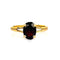 Bague Bague solitaire en or jaune, grenat 3 carats 58 Facettes 2508017