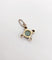 Pendentif Pendentif fleur antique or blanc, cabochon d'agate œil de chat et diamants 58 Facettes A05522
