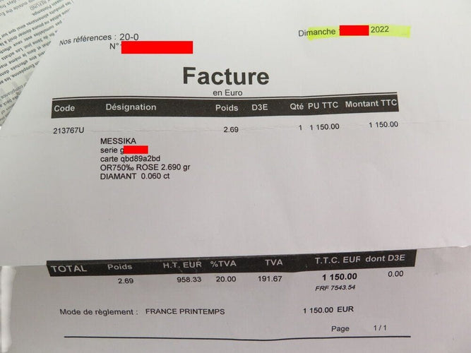 Bague 52 bague MESSIKA move uno gm 12390-pg t52 diamant 0.06ct en or rose 18k 58 Facettes 269167