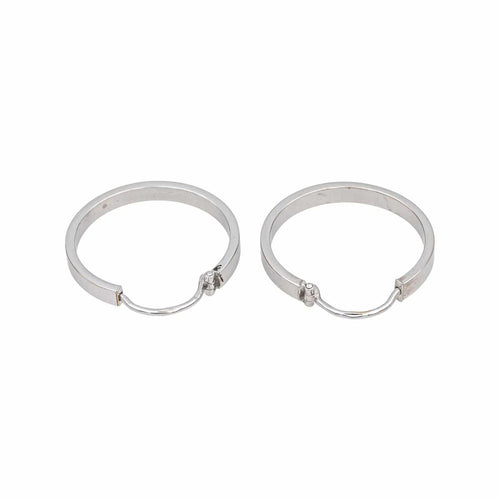 Boucles d'oreilles Boucles d'oreilles Créoles  Or blanc 58 Facettes 4890758CN