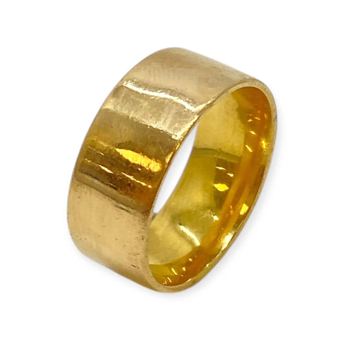 Bague 53 Alliance large ou jaune 58 Facettes 330080108