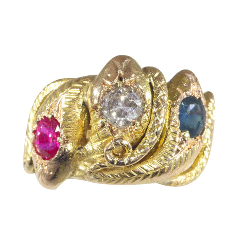 Bague 57 Trois serpents, trois joyaux : un conte d'intrigue victorienne 58 Facettes 22152-0306