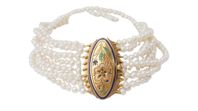 Bracelet Bracelet Ancien 9 Rangs De Perles De Culture Et Or Jaune 58 Facettes 29041