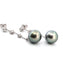 Boucles d'oreilles Boucles d'oreilles en or blanc 18 carats avec perles de Tahiti et diamants 58 Facettes