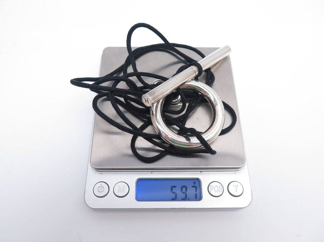 Collier collier HERMES sautoir skipper tgm 80cm argent massif 925 59gr & cordon 58 Facettes 267728