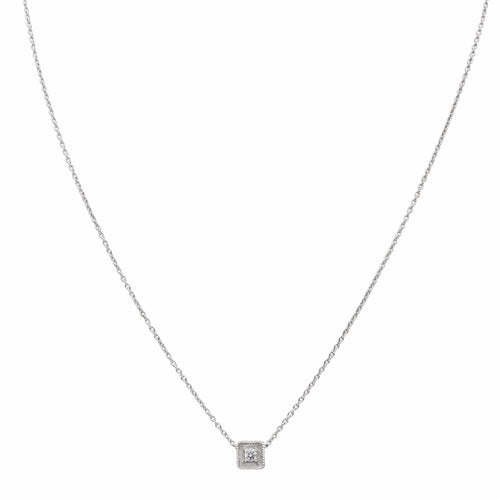 Collier Collier Or blanc Diamant 58 Facettes 3001097CN