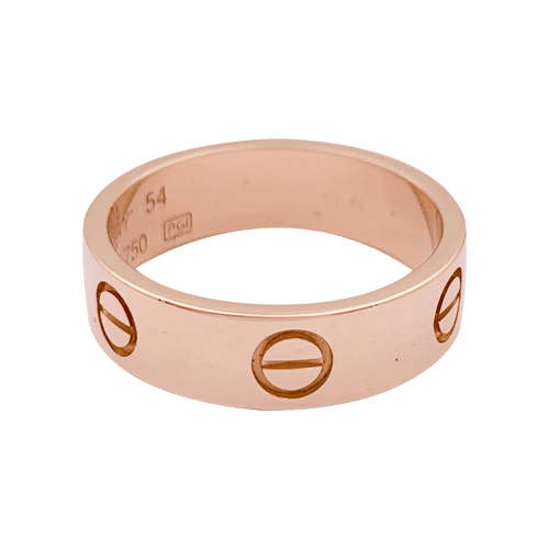 Bague 54 Bague Cartier, "Love", or rose. 58 Facettes 34148