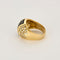 Bague 54 Bague boule or jaune, saphir et diamants 58 Facettes RAM28445