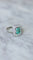 Bague 56 Bague Émeraude Colombienne 2.00 Cts et Diamants Style Art Déco 58 Facettes