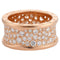 BVLGARI - Bague B.Zero1 or rose diamants 58 Facettes