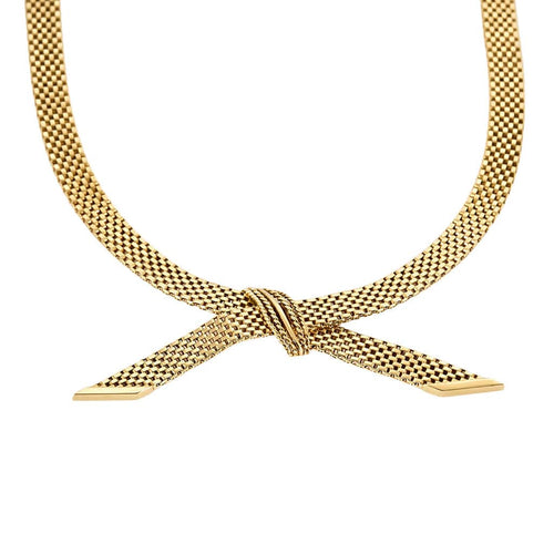 Collier Collier passementerie or jaune 58 Facettes ENG10528
